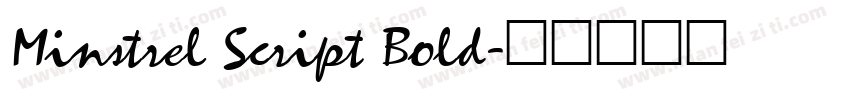 Minstrel Script Bold字体转换